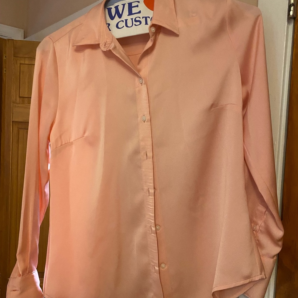Silk button down shirt